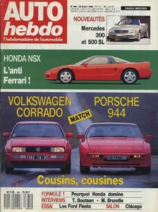 AUTO HEBDO n°664 du 22 Février 1989 HONDA NSX VW CORRADO G60 PORSCHE 944 500SL - Imagen 1 de 1