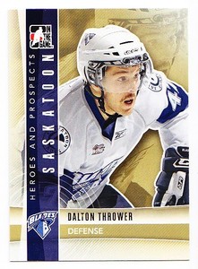 50ct Dalton Thrower 2011-12 ITG Heroes & Prospects Hockey Update Rookie Lot #238
