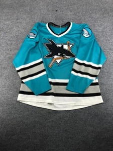 Vintage 90's CCM San Jose Sharks NHL Hockey Jersey Mens Shirt Rare Hype Size XL - Picture 1 of 8