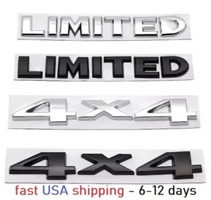 3D Metal Car Trunk Badge Stickers For Jeep 4X4 Limited Letters Emblem Logo Decal - Bild 1 von 14