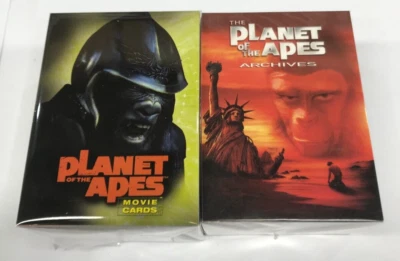 Topps 2001 Planet Of The Apes Filme +1999 Inkworks Archives Conjunto Base de Cartas 1 Cada - Imagem 1 de 4