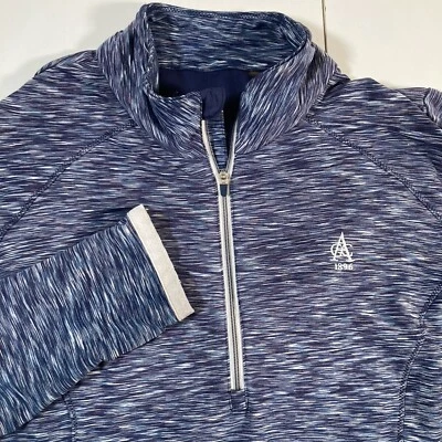 Zero Restriction Shae Cuarto Cremallera Medio Cuello Simulado Golf Azul Brezo Ventilado Foto 1 de 4