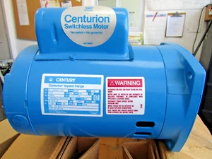 🔥NEW CENTURION SQUARE FLANGE 1/2 HP MOTOR N56Y 1 PH 115/230VAC 3450 RPM B524 - Picture 1 of 16