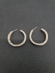 Tiffany & Co Sterling Silber Somerset Mesh Creolen 30 mm - Bild 1 von 5