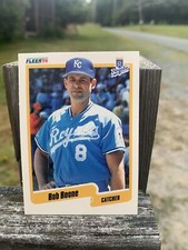 1990 Fleer Baseball Card Kansas City Royals Bob Boone