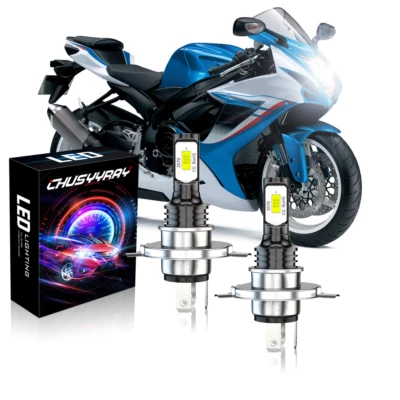 Kit de conversión de 2 bombillas LED blancas para Kawasaki Ninja ZX9R 1994-2003 2x H4 Foto 1 de 4