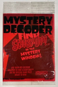 2001 Mars Candy Mystery Decoder INSTANT Win FIND SCOOBY DOO Cartoon Network - Picture 1 of 2