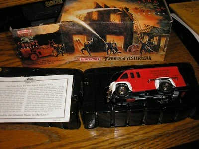 Matchbox Yesteryear YFE16 1948 Dodge Route Van Fire Fighter Support Truck w/ COA - Image 1 of 4