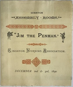 1890 Surbiton Assembly Rooms Playbill Leaflet (F) - Picture 1 of 2