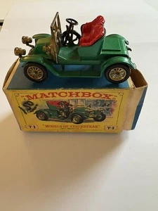 Lesley Matchbox Models Of Yesteryear 1911 Renault Toy Car England - Picture 1 of 5