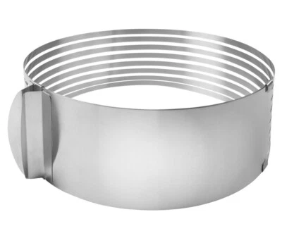 RECO BACKRING TAGLIERINA PER FONDO TORTA Ø 24-30 cm ACCIAIO INOX telaio da forno anello per torta - Immagine 1 di 4