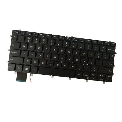Novo Teclado EUA Retroiluminado Preto Para Dell XPS 13 9380 9380-7660SLV-PUS P82G 03CM18 - Imagem 1 de 4