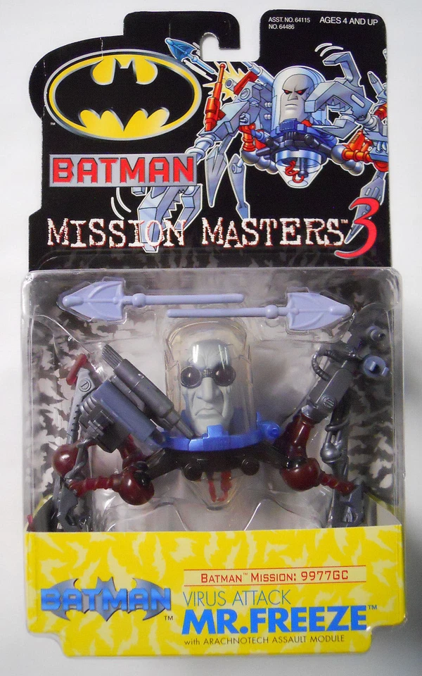 ¡TODAVÍA SELLADO! Hasbro Batman Mission Masters 3 Virus Attack Mr Freeze 2000 Foto 1 de 1