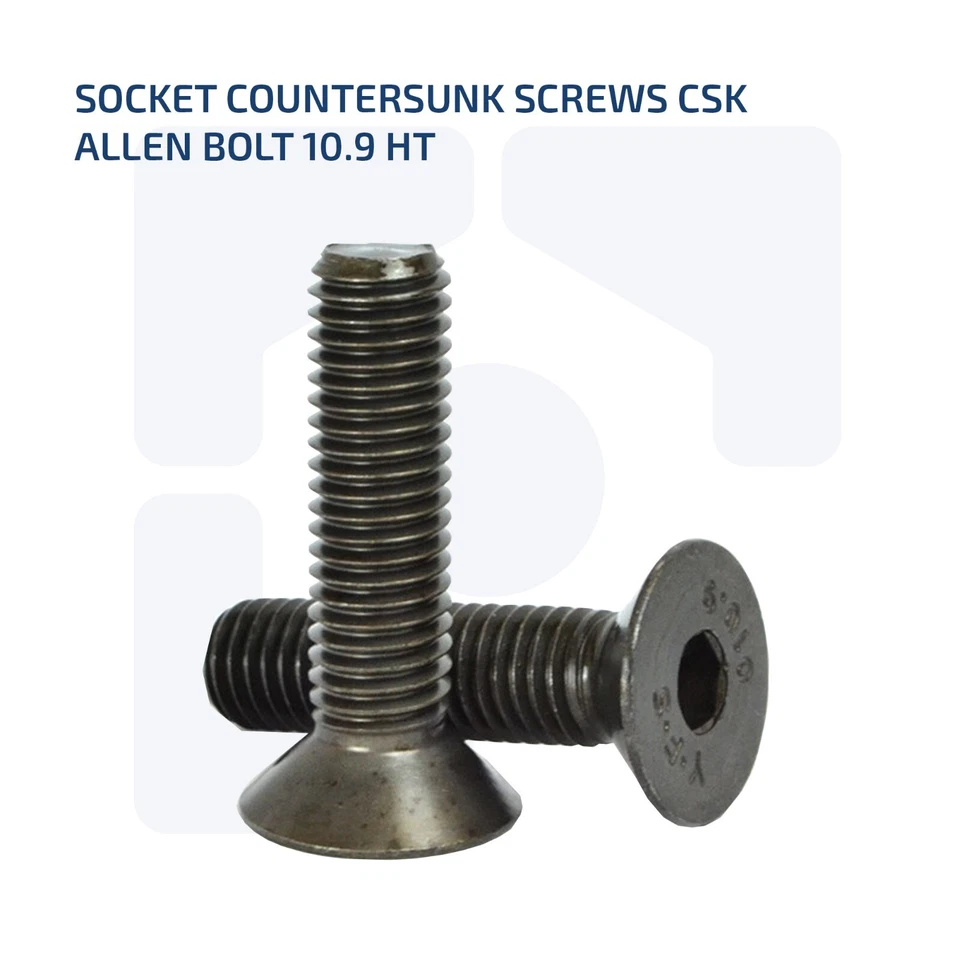FIXINFASTENERS M4 HIGH TENSILE SOCKET COUNTERSUNK SCREWS 10.9 HT CSK HEX ALLEN KEY BOLTS