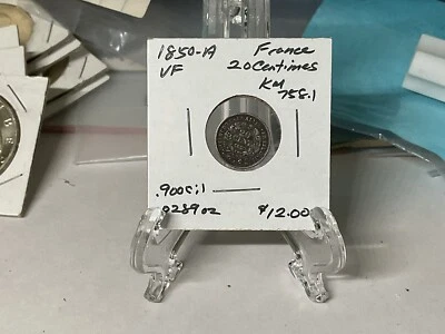 20 céntimos Francia 1850-A Foto 1 de 4