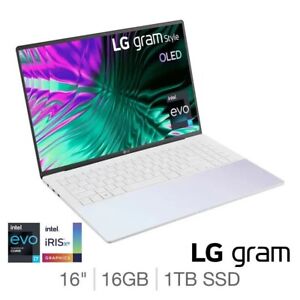 LG Gram Style, Intel Core i7, 16GB RAM, 1TB SSD, 16 Inch Ultra-Lightweight OLED