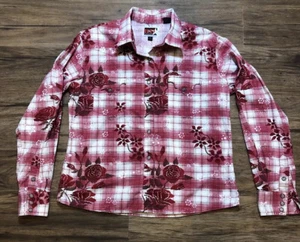Brooks & Dunn Collection Womens Red Large Long Sleeved Snap Western Shirt - Picture 1 of 3