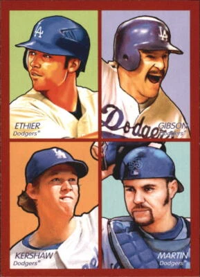 2009 Upper Deck Goudey 4 em 1 11 Andre Ethier Kirk Gibson Russell Martin Kershaw - Imagem 1 de 2