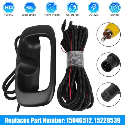 Rear View Backup Tailgate Handle Camera for 1999-2006 Chevy Silverado GMC Sierra - Image 1 of 4