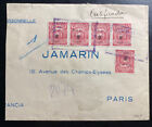 1928 Bolivia Certified Red Wax Seal Cover To Paris France