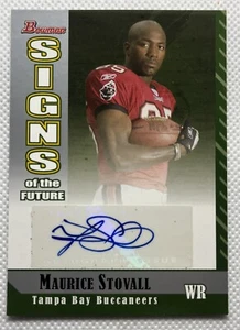 Bowman Maurice Stovall 2006 autógrafo Bucs firma automática - Imagen 1 de 2