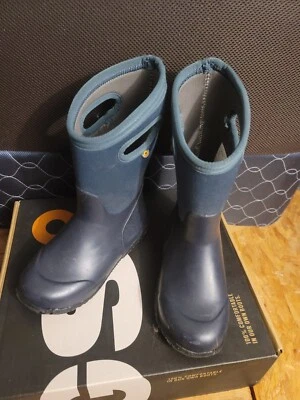 Bota de Lluvia Bogs York Niño - Punta Redonda - Azul Marino Talla 1 Juvenil Foto 1 de 4