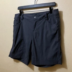 Prana Women's Grey Nylon Outdoor Camping Hiking Shorts Size 10 - Picture 1 of 4