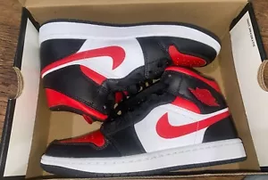 Nike air jordan 1 mid gym red black white - Picture 1 of 5