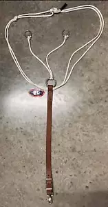 ¡Nuevo! HR Saddlery Cuero Duradero HORQUILLA DE ENTRENAMIENTO con Cuerda para Cuello Caballo Rendimiento - Imagen 1 de 1