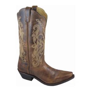 SMOKY MOUNTAIN BOOTS Women's Madison Brown Distress Leather Western Boots (6472) - Picture 1 of 5