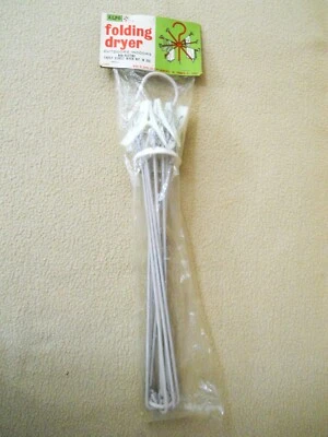 Secadora de ropa plegable vintage de metal y plástico ELPO / Paquete original / JAPÓN Foto 1 de 4