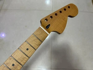 24inch Roasted Maple Guitar neck 22 Fret Fretboard Jaguar/Mustang Neck Replace - Picture 1 of 7