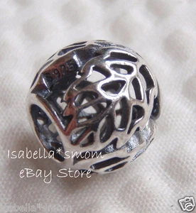 NEW 100% Authentic PANDORA Silver AUTUMN BLISS Openwork LEAVES Charm~Bead 791190 - Picture 1 of 1