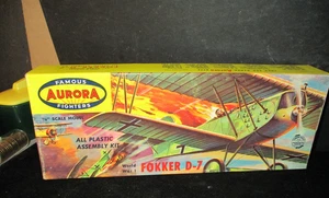 Aurora Famous Fighters 1958 escala 1/4" Fokker D-7 modelo kit 106-79 nuevo en caja T1 PA - Imagen 1 de 6