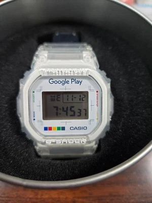 CASIO G-SHOCK DW-5600UE Google Play BEAMS White Limited to 500 pieces From Japan - Image 1 of 4