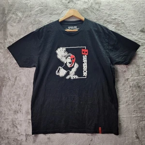 B SUPERIOR T-Shirt Black Graphic MMA Wrestling Streetwear Size XXL - Picture 1 of 9