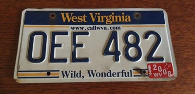 plaque immatriculation américaine Virginie West Virginia american license plate - Photo 1/4