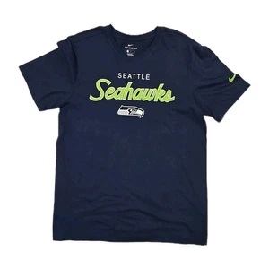 Camiseta Nike NFL Seattle Seahawks Fútbol Logo Camiseta Talla L Azul  - Imagen 1 de 8