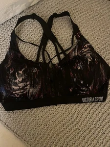 Victoria’s Secret Colorful VSX Sport Bra  Criss Cross Front Padded 36C SizeM - Picture 1 of 3