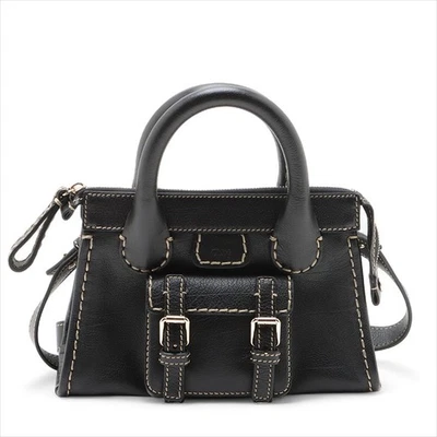 Chloe Edith Mini 2way Leather Shoulder Bag black  WS15506 - Image 1 of 4