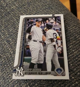 2025 Topps Update Baseball Aaron Judge US85 New York Yankees Jazz Chisholm Jr. - Bild 1 von 2