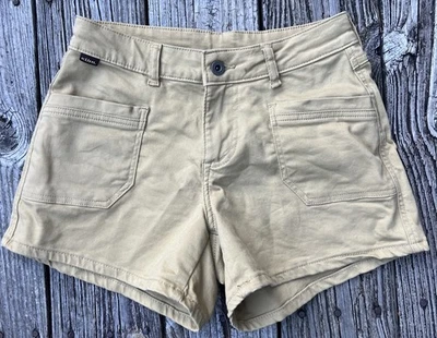 Shorts Kuhl Feminino Tamanho 4 Marrom Mel Kontour 4" Elástico 5 Bolsos Performance - Imagem 1 de 4