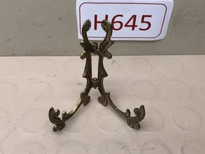 Vintage verzierter Messing Staffelei Tellerständer Bilderhalter - Bild 1 von 8