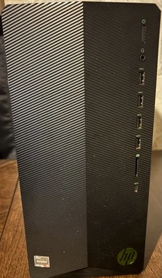 Computadora de escritorio para juegos HP Pavilion, AMD Radeon RX 5500, AMD Ryzen 5 5000/Samsung Monito Foto 1 de 4