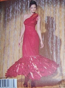 Sassy DANCE DRESS Pattern 12-20 misses mermaid cascading flounces wedding gown - Picture 1 of 1