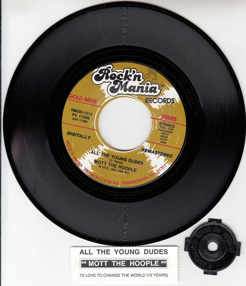 MOTT THE HOOPLE All The Young Dudes & TEN YEARS AFTER I'd Love To Change The... - Image 1 of 1