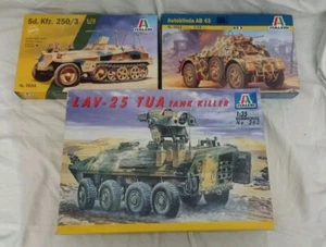 LOTTO ITALERI 1/35 - 1/72 CARRI VEICOLI GUERRA AUTOBLINDA LAV NUOVI LEGGI - Foto 1 di 2
