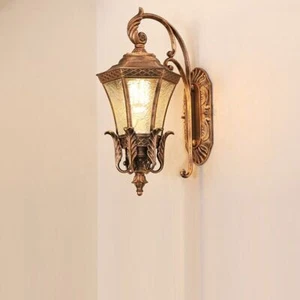 Home Outdoor Wall Lighting Hotel Walkway Light Glass Garden Porch Wall Sconce - Picture 1 of 7