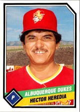1989 TCMA Albuquerque Dukes Hector Heredia #5 Albuquerque Dukes Baseball Card