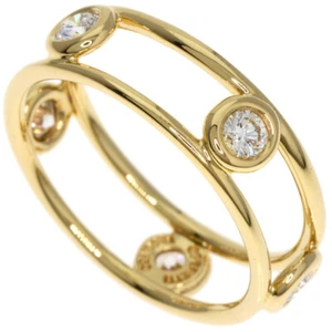 TIFFANY&Co. Ring Double Wire Diamond K18 Yellow Gold - Picture 1 of 7
